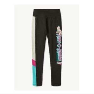 Justice x Stranger Things Girls Graphic Rink-O-Mania Leggings Size XS